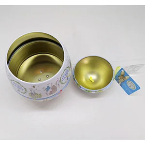 musical tin box egg shape tin box for Easter customized tin