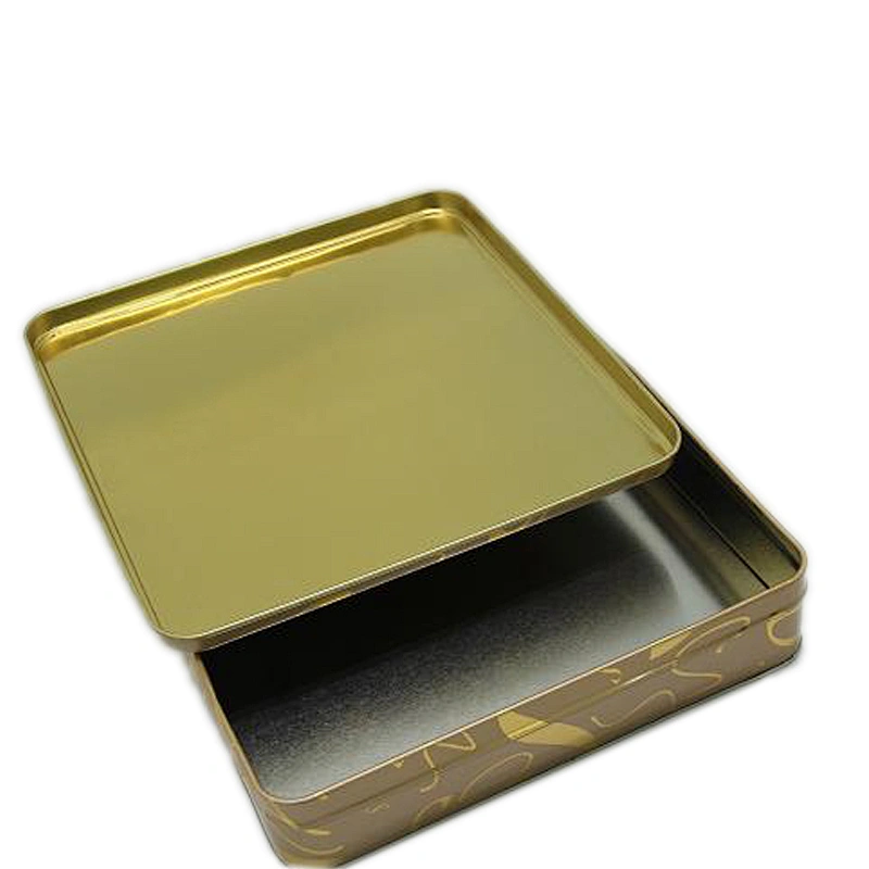 Wholesale square sanitary pad tin box with customized painting