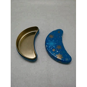 Moon shaped wedding favor tin boxes for candy chocolate gift packaging