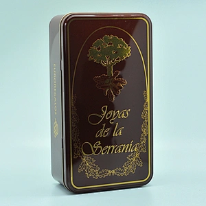 Luxury OEM rectangle big and small metal tin box set for gift