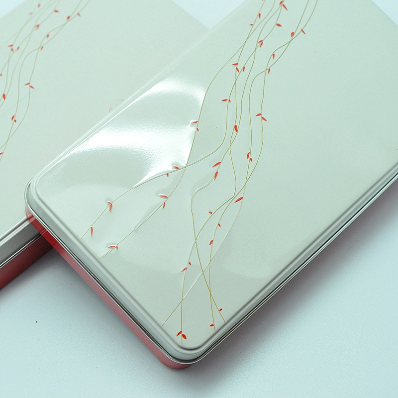 Wholesale carrying white OEM brand tin box for cosmetic