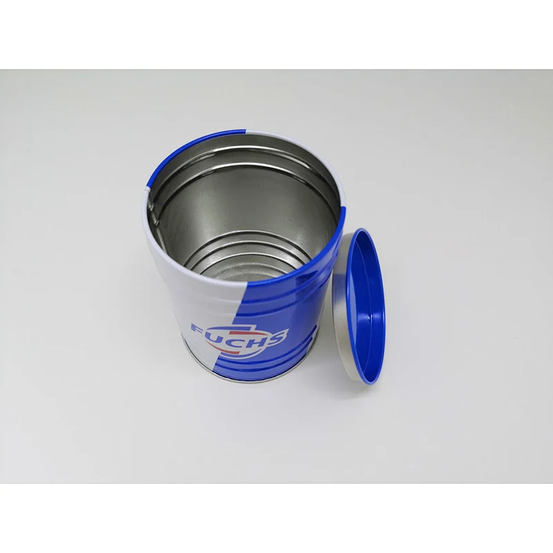 Tin box tin barrel shaped customized tin