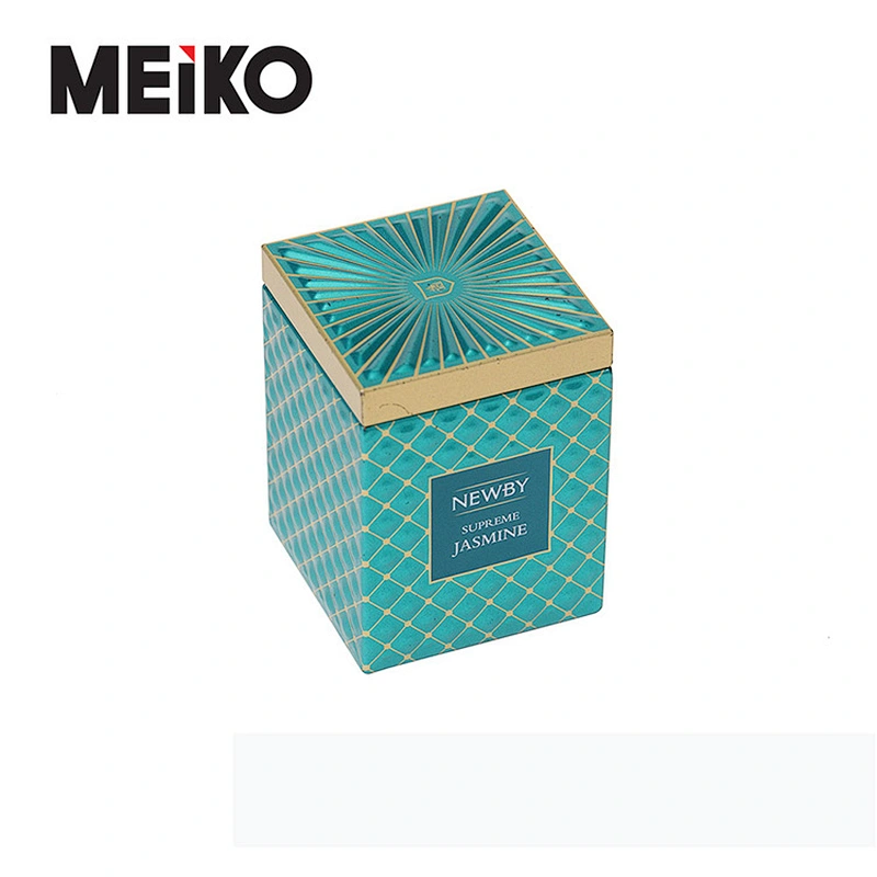Tin Tea Gift Containers Rectangular Metal Box Tea Tin