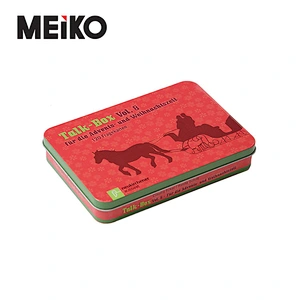 Food Grade Package Custom Cookie Chocolate Square Fancy Tin Box