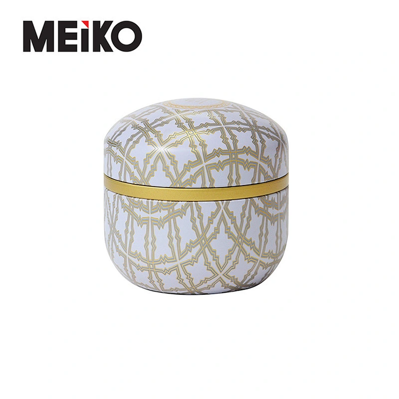 Round Tin Gift Box Candle Green Tin Gift Box Candle