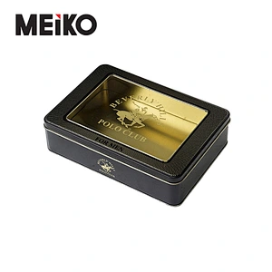 Manufacturer Wholesale Metal Packaging Tin Box Hinged Large Tin Box