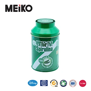 Chinese Manufacturer CMYK small cute round tin box tea tin /coffee package metal tin can