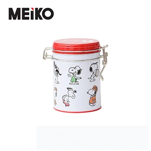 Factory Round Empty Metal Container Tea Coffee Tin Box With Lid