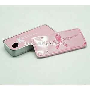 slid slide top lid containers tin box for mint candy chocolate