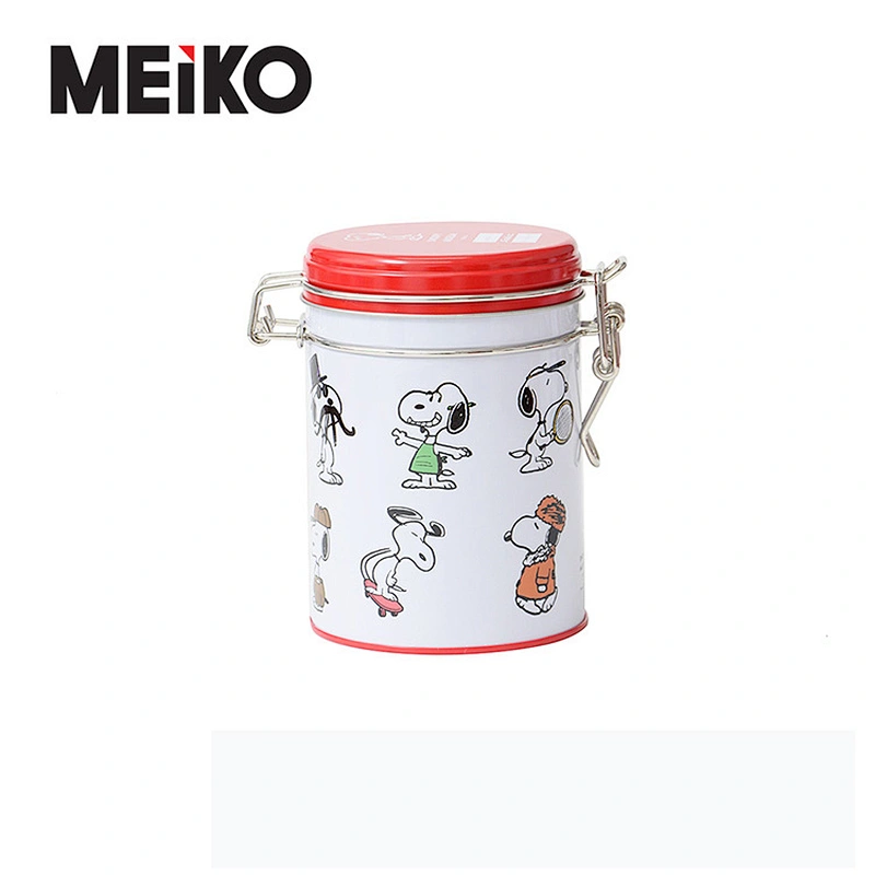 Wholesale Custom Black Color Round Collection Empty Metal Tea Tins