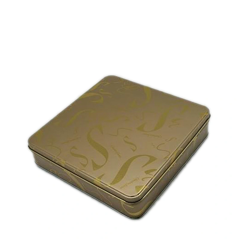 Wholesale square sanitary pad tin box with customized painting