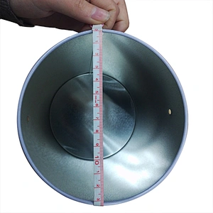 0.23mm thickness color printing round tin canister for food