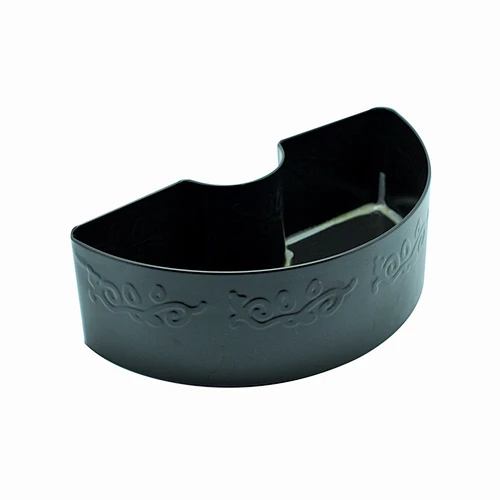 eco-friendly new design big size fancy black candle tin box