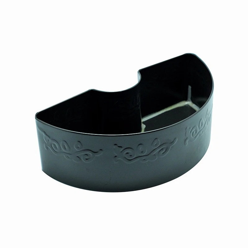 eco-friendly new design big size fancy black candle tin box