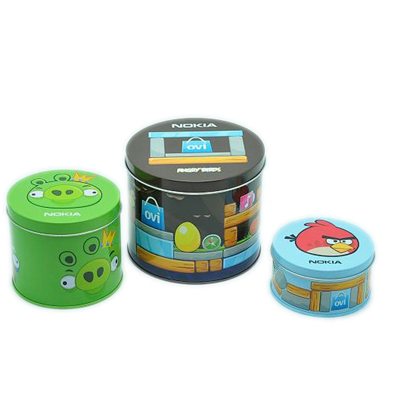D88mm small food grade round tea tin box for flower tea