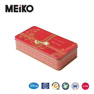 Factory Wholesale Metal Containers Rectangular Tin Box Packaging Matt Black Cosmetic Tin Can