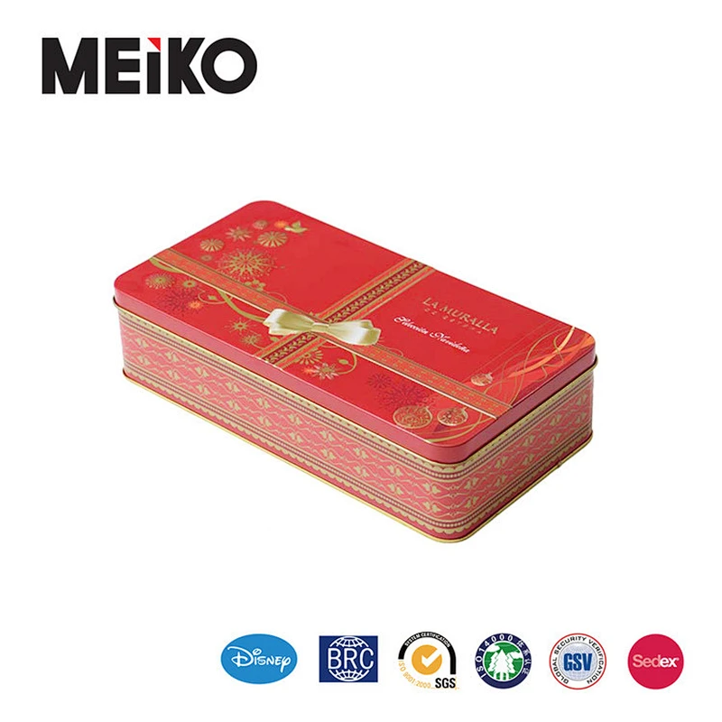 Factory Wholesale Metal Containers Rectangular Tin Box Packaging Matt Black Cosmetic Tin Can