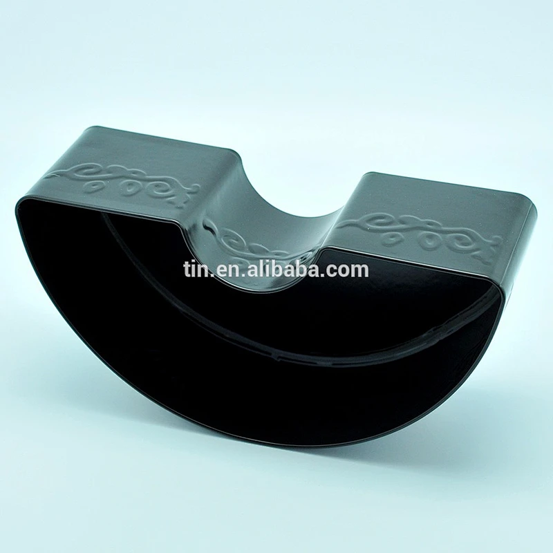 eco-friendly new design big size fancy black candle tin box
