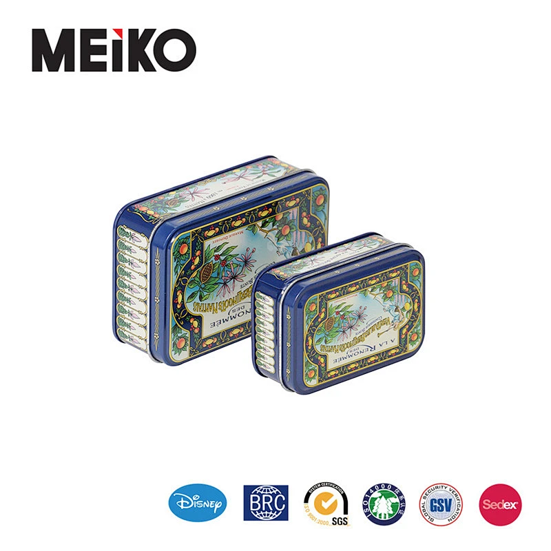 Customized Design Rectangular Metal Soap Tin Box for tin plate Box Soap Packaging Tin