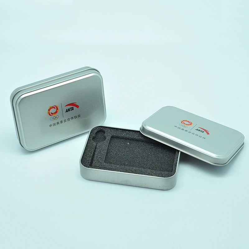 Customized blank credit card tin metal card holder with slot