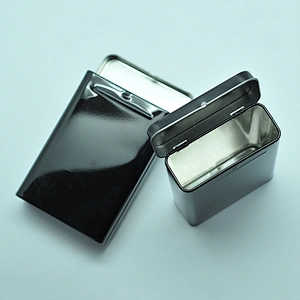 CMYK custom logo rectangle metal tin snus cans for carrying