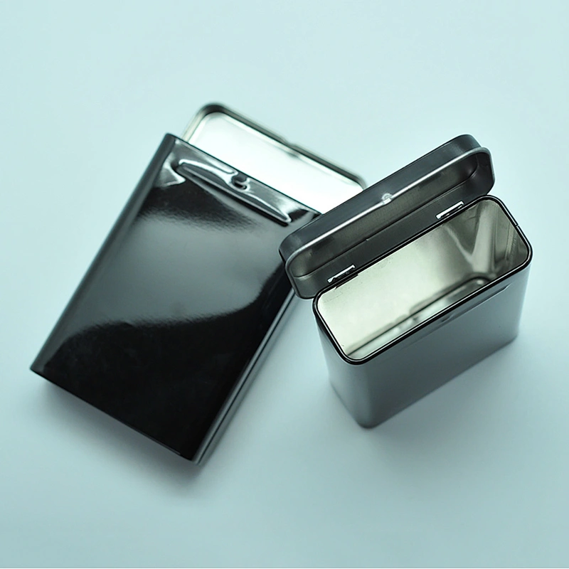 CMYK custom logo rectangle metal tin snus cans for carrying