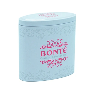 Half round custom small metal tin boxes with full printing