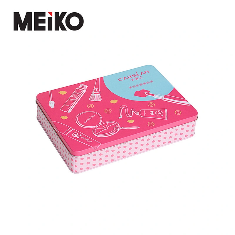 Manufacturer Wholesale Metal Packaging Tin Box Hinged Large Tin Box