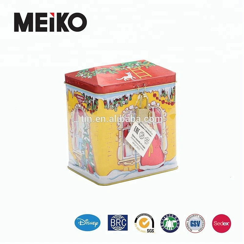 Wholesale house shaped coin tin box money box for kids