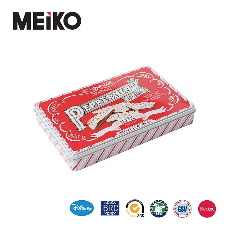 Tin packaging box for biscuit