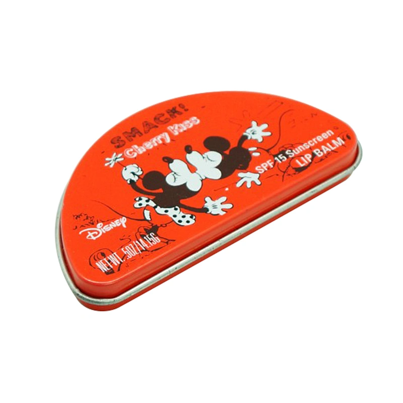 Half round shape printing mini tin gift box for candy