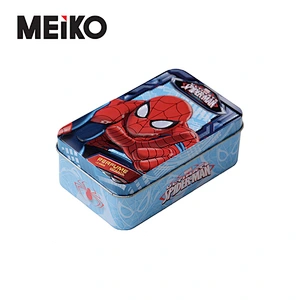 High Quality Custom Printed Metal Rectangle Gift Tins Box Square Tin Can