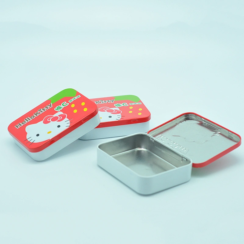 Colorful Design Oem Flip Small Tin Metal Jewelry Tin Box