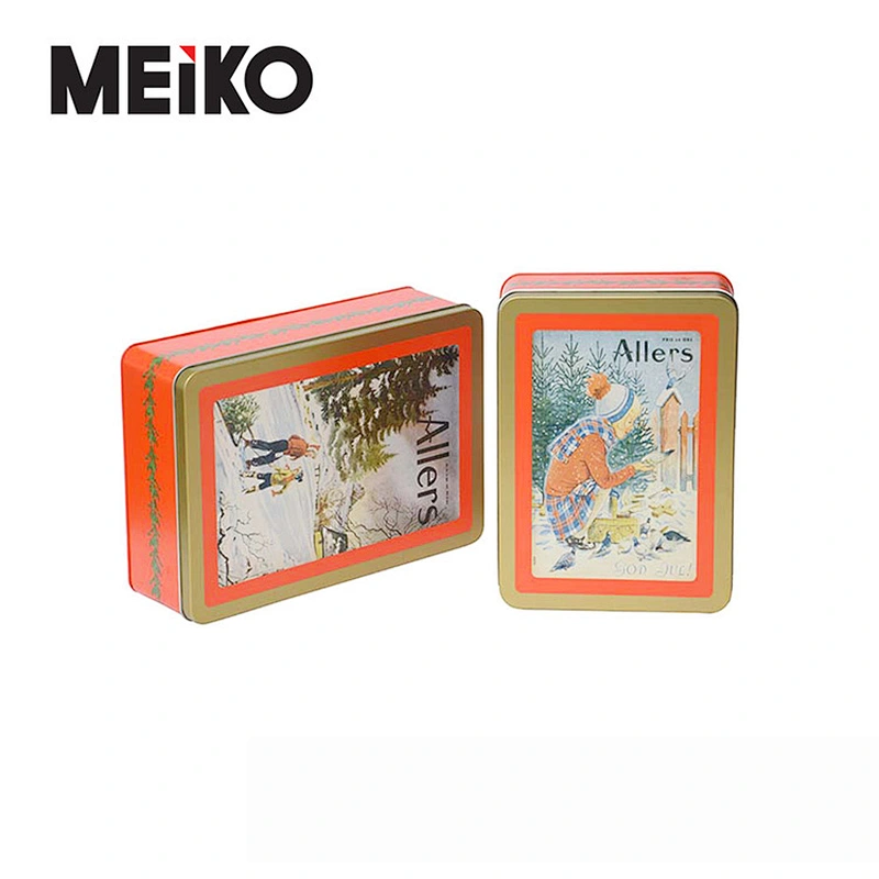 Mini Gift Tin Box Candle Mini Square Candy Box