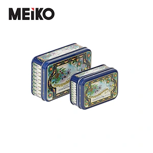 Multiple Colored Gifts Jewellery Metal Tin Box Metal Box