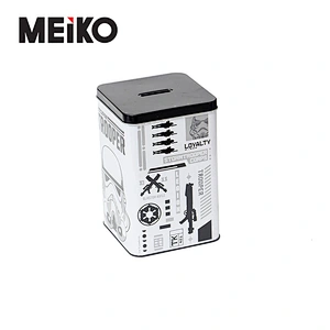 Tin Box With Pvc Window Square Tin Container Cans