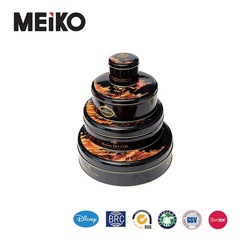 Hot selling empty metal round tin cans multi-size optional