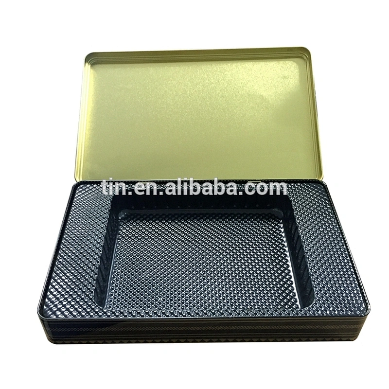 rectangular biscuit candy gift tin packaging box