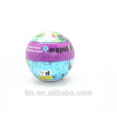 Christmas round bauble gift tin box