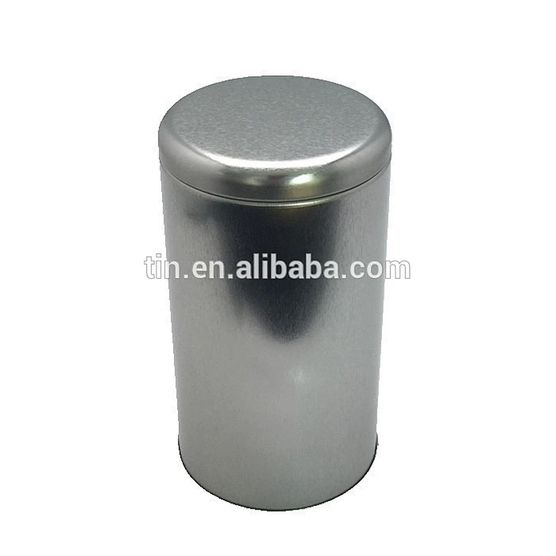 Air tight round tea tin can