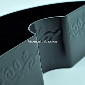 eco-friendly new design big size fancy black candle tin box