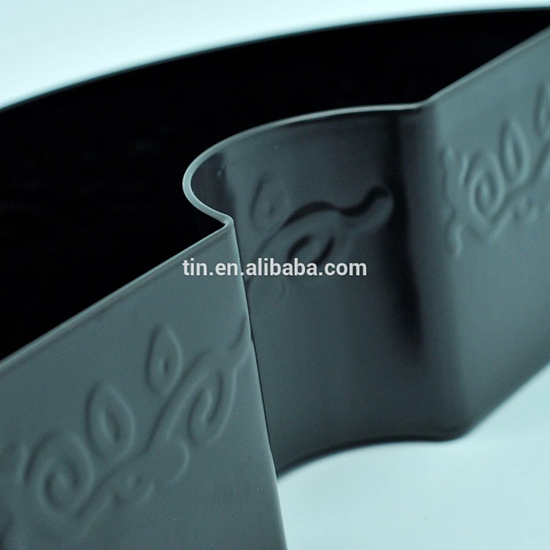 eco-friendly new design big size fancy black candle tin box