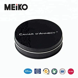 round metal tin can for cosmetic packaging wholesale