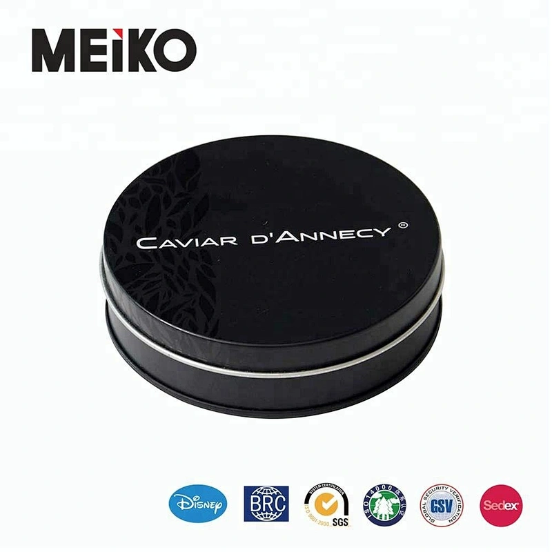 round metal tin can for cosmetic packaging wholesale