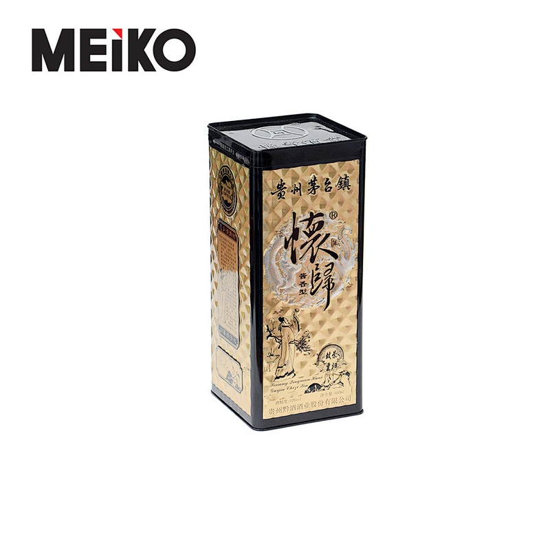 Diy Tin Box Rectangle Tinplate Wine Tin Box