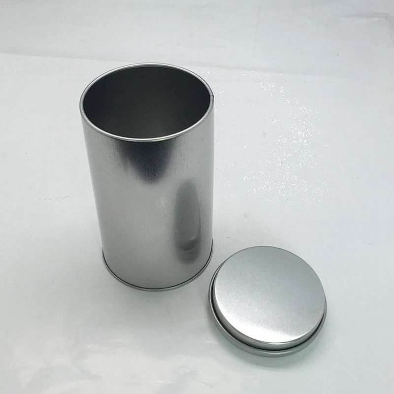 Blank round tin tea cans