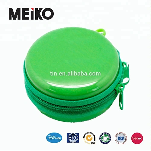 zipper design candy cash use metal round tin box