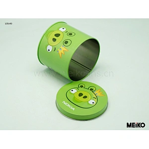 printed metal round gift and craft tin can manufacturer factory
