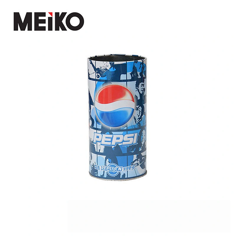 129*178Mm Food Grade Cute Round Drink Can Shape Milk Candy Tin Box With Irregular Lid