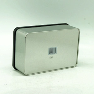 Custom design small black tin condom storage box with lid